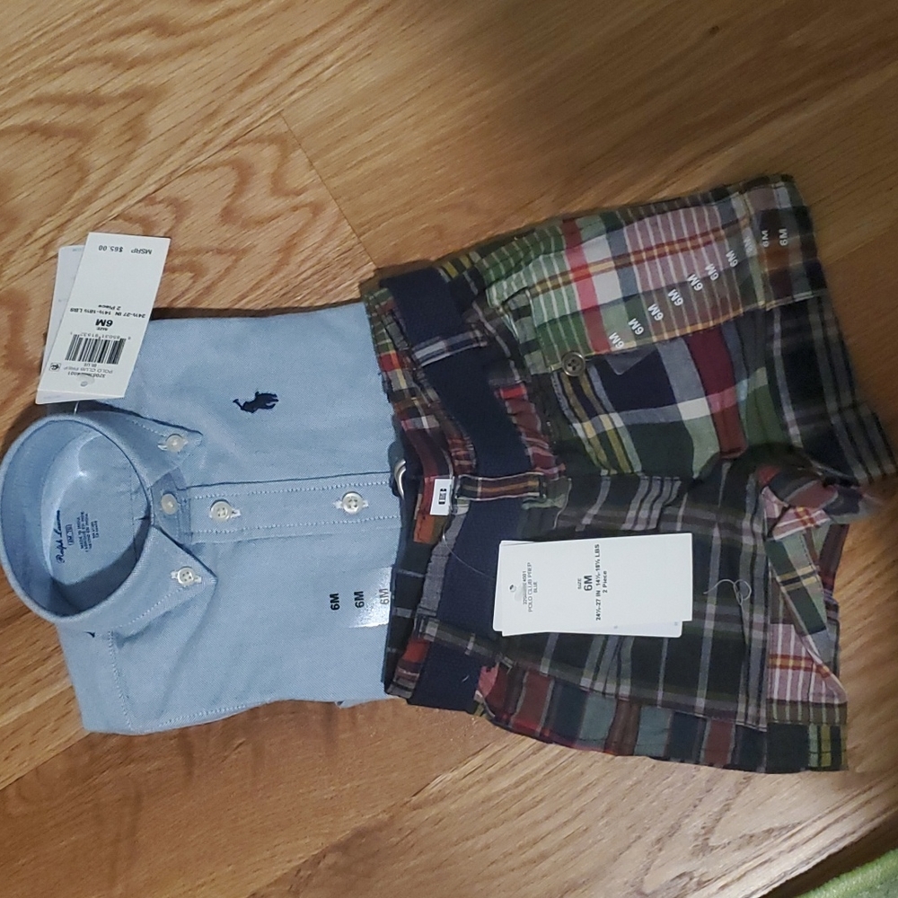 Polo shirt and shorts set 6m